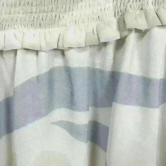 ARITZIA WILFRED Tempest Mini Dress Sheer Tiered Smocked Bodice Women Medium - Picture 12 of 12